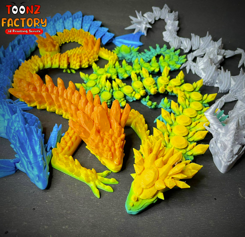 articulated dragon stl files, articulated dragon 3d prints, best articulated dragon 3d prints