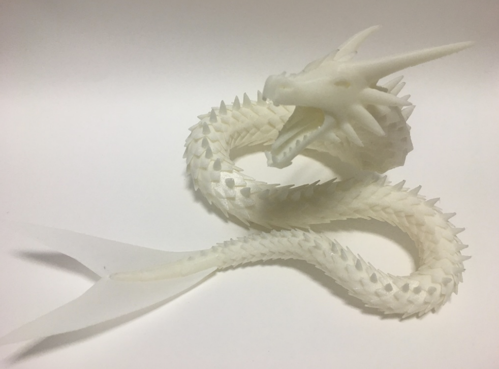 3d Printed Dragon, 3d Printed Articulated Dragon With Movable