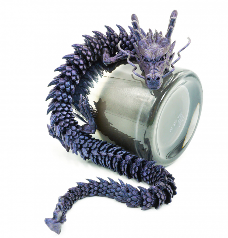 ARTICULATED FROST DRAGON WIGGLE PET ARTICULATED DRAGON 3D model 3D