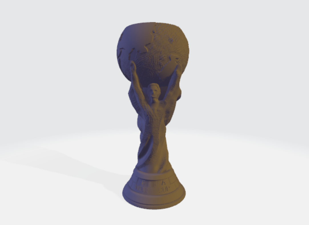 fifa world cup 2022, fifa world cup, 3d printed fifa world cup trophy