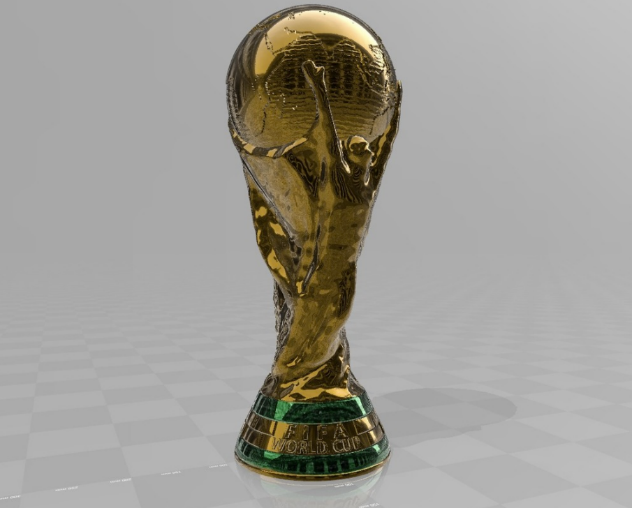 fifa world cup 2022, fifa world cup, 3d printed fifa world cup trophy