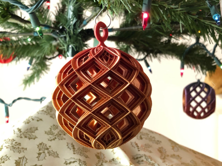 3d printed christmas ornaments, 3d printed christmas tree