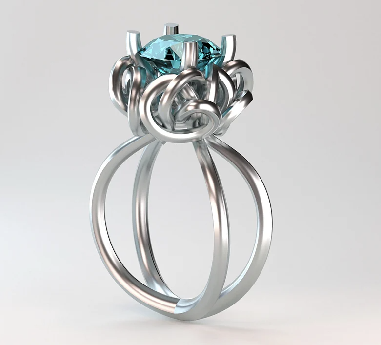 fusion net ring free 3D model 3D printable